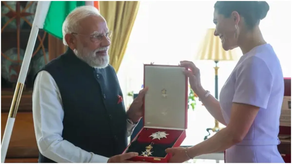 pm-modi-receives-swedens-prestigious-royal-order-of-the-polar-star-commander-grand-cross-his-31st-global-honour