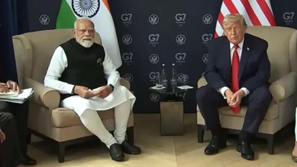 pm-modi-trump-meeting-live-news-g7-summit-france-middle-east-crisis-india-us-trade-deal-discussions-joint-statement-latest-updates