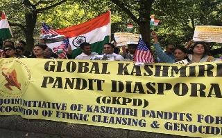 Kashmiri Hindus protest against US daily in DC over ‘biased’ coverage of J&K situation