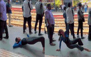 Viral Video: Girl’s ‘Terrible’ Dance At Mumbai Railway Station Upsets Netizens; Her ‘Rolling’ On Floor Leaves Internet ‘Disturbed’
