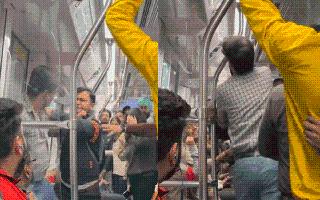 ‘Koi Ni Bhai, Koi Ni Yaar’: Delhiites Calm Down Men Fighting Inside Delhi Metro With Punches And Kick | Viral Video