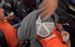 Viral Video: Man Jumps Over Other Passenger To Get Off Airplane; Netizens Call Him 'Trash'