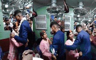 Viral Video: Forget Destination Wedding Goals, This Couple Gets Married On Speeding Train | Watch