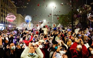 Thousands Celebrate New Year In China's Wuhan Amid Huge Surge In Covid-19 Cases