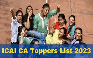 ICAI CA Toppers List 2023: CA Inter And Final Toppers Name; Check Complete List Here