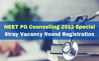 NEET PG Counselling 2023: Special Stray Vacancy Round Registration Window Opens Today At mcc.nic.in; Check Details