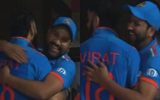 rohit-sharma-virat-kohli-hug-post-match-winning-boundary-by-ravindra-jadeja-sums-up-indias-win-against-new-zealand-world-cup-2023
