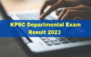 KPSC Departmental Exam Result 2023 Out At kpsc.kar.nic.in; Get Download Link Here