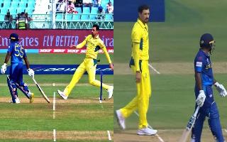 aus-vs-sl-mitchell-starc-threatens-kusal-mendis-with-run-out-attempt-at-non-strikers-end-watch