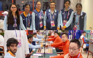 asian-games-2023-indias-mens-womens-chess-teams-win-silver-medal-in-hangzhou