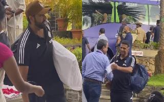 Rohit Sharma-led Indian Team Reaches Kerala For Warm Up Match Against Netherlands, Virat Kohli To Join Later | Watch