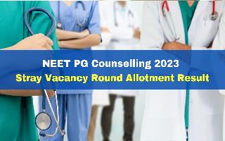 NEET PG Counselling 2023 Stray Vacancy Round Allotment Result To Be Released Today At mcc.nic.in; Check Details