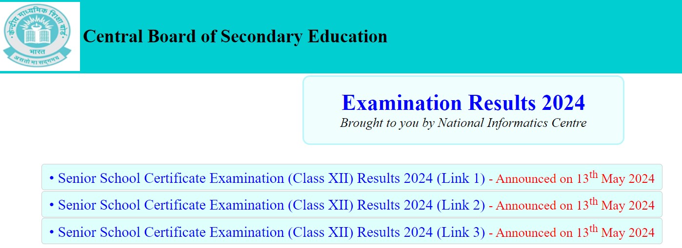 CBSE Board Result 2024 (OUT) Live Updates: Direct Link At cbseresults.nic.in