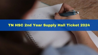 TN HSC 2nd Year Supply Hall Ticket 2024 To Be Released Today At dge.tn.gov.in' Here's How To Check