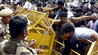 NEET-UG Paper Leak, UGC NET Cancellation Trigger Protests In Delhi, Several Detained; Political Bickering Ensues | Watch
