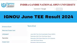 IGNOU June TEE Result 2024 Released At ignou.ac.in; Get Direct Link Here