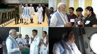 PM Modi Visits Landslide-Hit Wayanad, Meets Survivors; Kerala CM, Governor Accompany