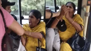 Viral Video: Aunty Fist-Fights With Man For Bus Seat In Delhi: Internet Is More Intrigued By Her ‘Acting’