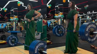 Viral Video: Saree-Clad Woman Effortlessly Weight-Lifts 140 Kg | Internet Is In Love