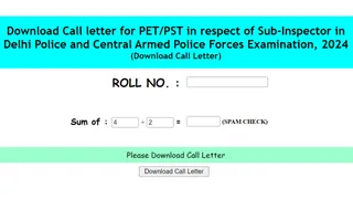 SSC CPO Admit Card 2024 Released For PET, PST Exams; Here's How To Download