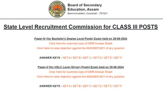 ADRE SLRC Grade 3 Answer Key 2024 Released At sebaonline.org; Raise Objection Till October 18