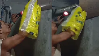Man’s Last Minute Save From Massive Python’s Attack Hiding Under Ceiling Impresses Internet | Viral Video