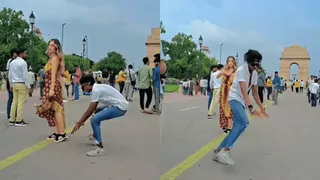 Man Touches Foreign Woman’s Feet Before Dancing In Public; Cringed-Out Internet Demands Action | Viral Video