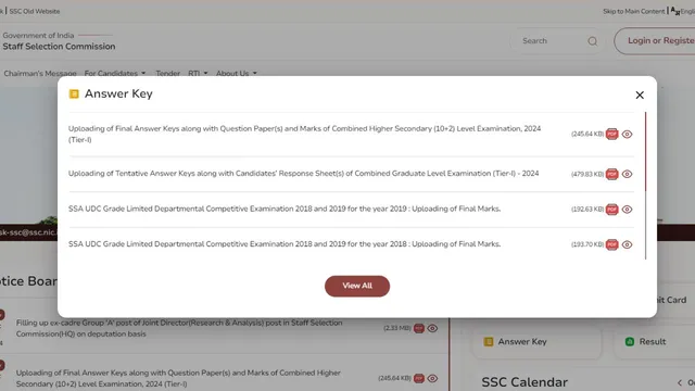 ssc-chsl-marks-2024-final-answer-key-released-at-ssc-gov-in-get-direct-link-here