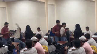 Viral Video: Boy Angrily Hits The Desk Amid Argument Between Two Girl Students In Class