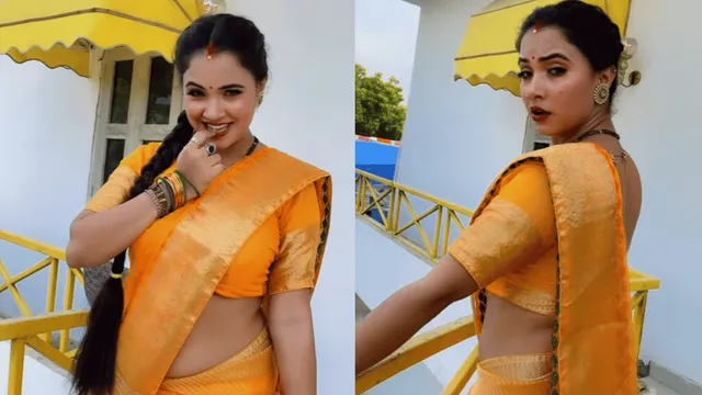 trisha-kar-madhu-new-viral-video-saree-clad-bhojpuri-actress-dances-on-tripti-dimri-chumma-song