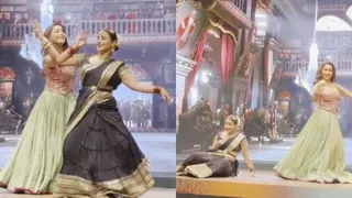 Vidya Balan Falls On Stage While Dancing Ami Je Tomar 3.0 With Madhuri Dixit, Handles It With Grace | Watch
