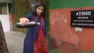 ‘Will Delhi Drink This?’: Swati Maliwal Empties Bottle Of Contaminated Water Outside CM Atishi’s Residence | Watch