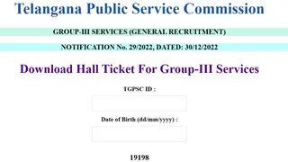 TSPSC Group 3 Hall Ticket 2024 Released At tspsc.gov.in; Get Direct Link Here
