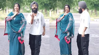 Kulhad Pizza Couple Viral Video: Gurpreet Kaur Brings Out Her Inner Madhuri Dixit With THIS Dance; Sehaj Arora Grooves Along
