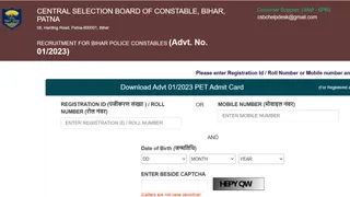 Bihar Police Constable PET Admit Card 2024 Out At csbc.bihar.gov.in; Get Direct Link Here