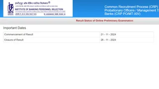 IBPS PO Prelims Result 2024 Declared; Download Scorecard At ibps.in