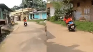 Woman Driving Scooter Tries To Race On Uneven Road; Learns Embarrassingly Brutal Lesson | Viral Video