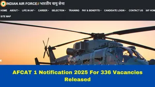 AFCAT 1 Notification 2025 For 336 Vacancies Released At afcat.cdac.in; Check Vacancy Details Here