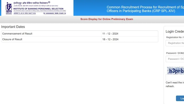 ibps-so-prelims-2024-scorecard-declared-at-ibps-in-get-direct-link-here