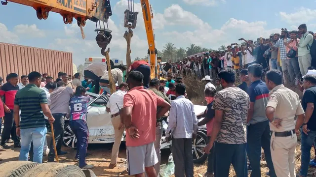 bengaluru-news-children-among-6-members-of-businessmans-family-crushed-to-death-as-truck-overturns-on-car-on-bengaluru-tumkuru-highway