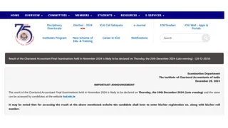 ICAI CA Final Results 2024 To Be Released On This Date; Check Details