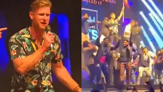 New Zealand Cricketer Jimmy Neesham's Bhojpuri Dance Moves After Winning NPL Light Up The Internet; Video Goes Viral