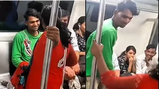 Delhi Metro Kalesh: Seat Dispute Intensifies Between Woman And Man; Viral Video Leaves Netizens Reacting