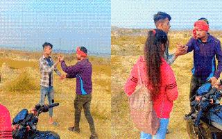 Valentine’s Week Celebration Goes Southways: Villagers Harass Young Couple For ‘Hanging Out’ In Open | Viral Video