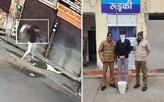 Roorkee Horror: CCTV Footage Captures Heinous Murder As Man Brutally Thrashes Egg Vendor with Metal Bucket; Arrested