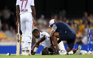 aus-vs-wi-2nd-test-shamar-joseph-gets-away-from-toe-fracture-after-mitchell-starcs-yorker-forces-him-to-retire
