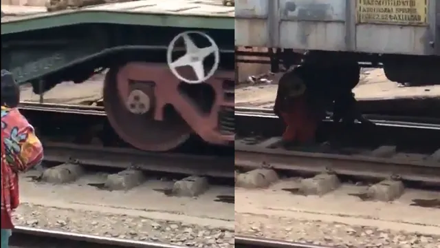 shocking-video-woman-cheats-death-as-train-passes-over-her-in-mathura