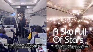 IndiGo Flight From Pune To Ahmedabad Turns Into An Unforgettable Mid-Air Coldplay Concert In Viral Video | Watch