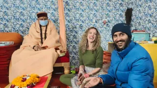 Indian Man And Greek Woman Tie Knot With Vedic Traditions At Mahakumbh Mela; Kanyadaan Was Done By...