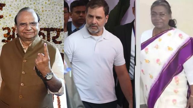 delhi-2025-voting-in-pictures-president-murmu-rahul-gandhi-cast-vote-in-highstakes-poll-in-national-capital